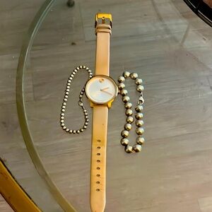 Movado watch and 2 Tiffany bracelets (no charm and need to be cleaned)